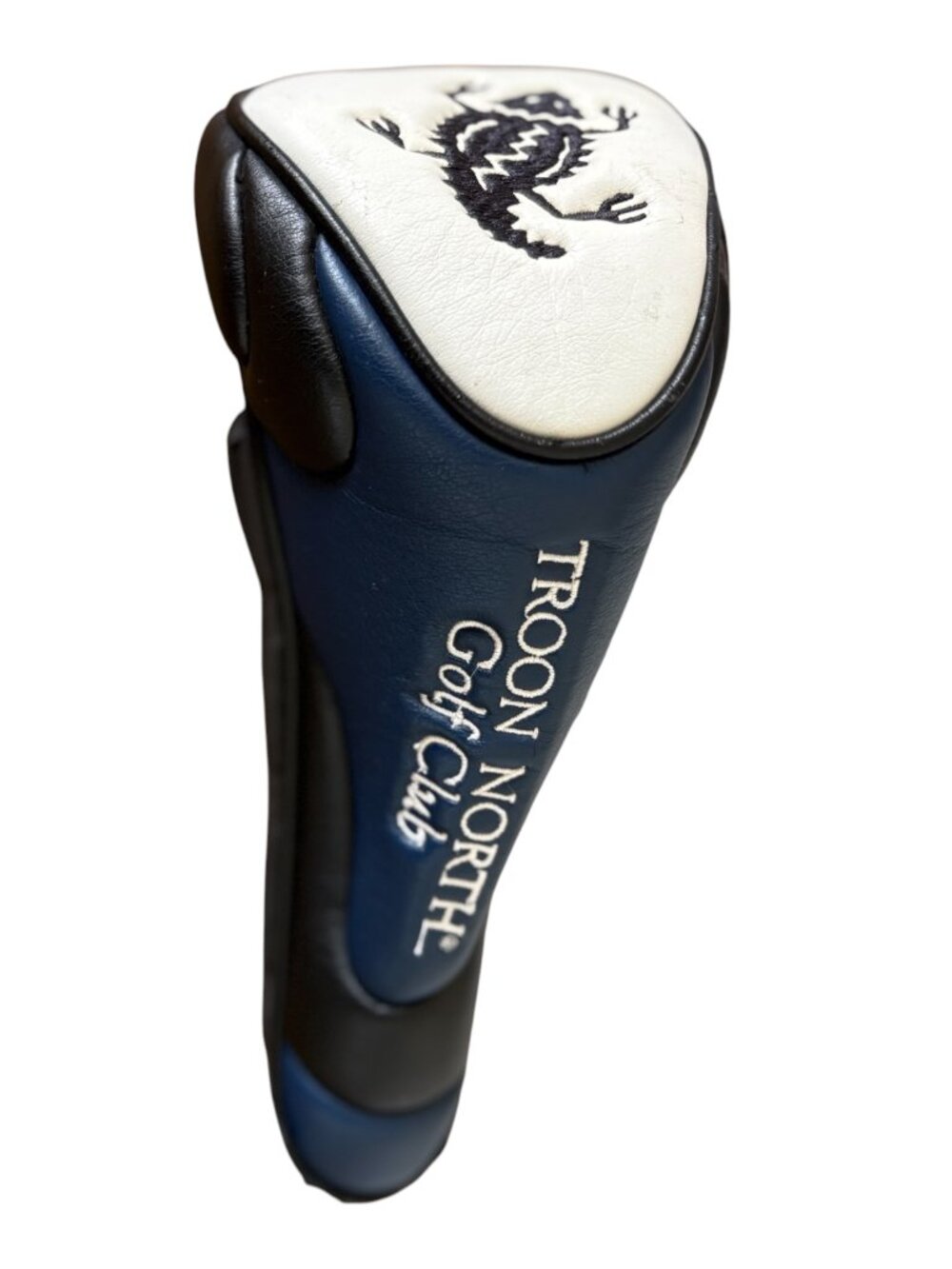 Troon North Golf Course With Embroidery Head Cover Magnetic Closure Blue